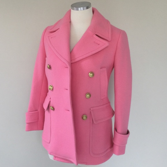J. Crew Jackets & Blazers - ❌SOLD❌J.Crew Pink Stadium Majesty pea coat 000P